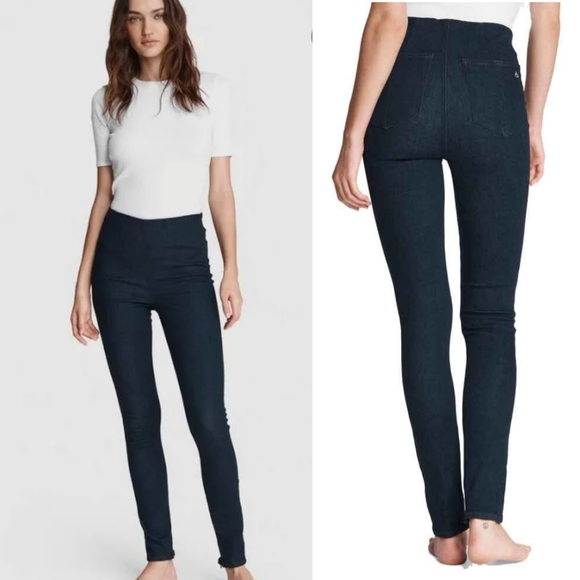 rag & bone Denim - RAG & BONE Nina High Rise Pull On Slim Jeans